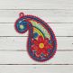 Free Standing Lace Paisley 2 | Machine Embroidery Designs by JuJu