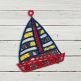 Free Standing Lace Sailboat 1 | Machine Embroidery Designs by JuJu