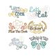 Fun Kitchen Swirls Machine Embroidery Designs by JuJu
