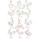 Funky Chickens Vintage Stitch Machine Embroidery Designs by JuJu
