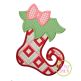 Funky Girl Stocking Applique | Machine Embroidery Designs by JuJu