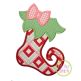 Funky Girl Stocking Applique | Machine Embroidery Designs by JuJu