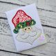 Funky Santa Face Applique | Machine Embroidery Designs by JuJu