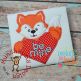 Furry Fox Boy Heart | Machine Embroidery Designs by JuJu