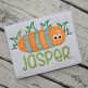 Fuzzy Caterpillar in Grass Applique | Machine Embroidery Designs by JuJu