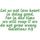 Galatians 6:9