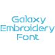 Galaxy Embroidery Font | Machine Embroidery Designs by JuJu
