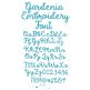 Gardenia Script Embroidery Font Machine Embroidery Designs by JuJu