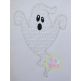 Ghost Boy Boo Motif Embroidery | Machine Embroidery Designs by JuJu