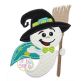Ghost Broom Applique | Machine Embroidery Designs by JuJu