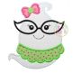 Ghost Glasses Girl Applique | Machine Embroidery Designs by JuJu