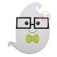 Ghost Glasses Boy Applique | Machine Embroidery Designs by JuJu