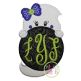 Ghost Peeker Girl Applique | Machine Embroidery Designs by JuJu