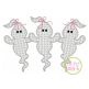 Ghost Trio Motif Embroidery | Machine Embroidery Designs by JuJu