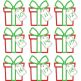 Gift Box Monogram Applique