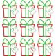 Gift Box Monogram Applique