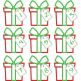 Gift Box Monogram Applique