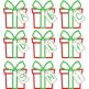 Gift Box Monogram Applique