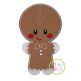 Fancy Gingerbread Boy Applique | Machine Embroidery Designs by JuJu