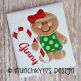 Gingerbread Girl Candy Cane Applique | Machine Embroidery Designs by JuJu