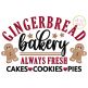 Gingerbread Bakery Always Fresh Embroidery | Machine Embroidery Designs by JuJu