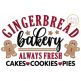 Gingerbread Bakery Always Fresh Embroidery | Machine Embroidery Designs by JuJu