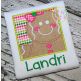 Gingerbread Box Girl Applique | Machine Embroidery Designs by JuJu