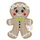 Gingerbread Boy 2 Applique | Machine Embroidery Designs by JuJu