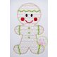 Gingerbread Boy Motif Embroidery | Machine Embroidery Designs by JuJu
