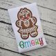 Gingerbread Cookie Girl Applique | Machine Embroidery Designs by JuJu