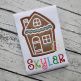 Gingerbread Cookie House Applique | Machine Embroidery Designs by JuJu