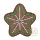 Gingerbread Cookie Star Applique | Machine Embroidery Designs by JuJu