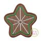 Gingerbread Cookie Star Applique | Machine Embroidery Designs by JuJu
