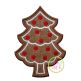 Gingerbread Cookie Tree Applique | Machine Embroidery Designs by JuJu
