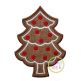 Gingerbread Cookie Tree Applique | Machine Embroidery Designs by JuJu