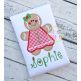 Gingerbread Girl Applique | Machine Embroidery Designs by JuJu