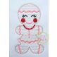 Gingerbread Girl Motif Embroidery | Machine Embroidery Designs by JuJu