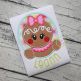 Gingerbread Oval Girl Applique | Machine Embroidery Designs by JuJu