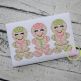Gingerbread Girl Trio Motif Embroidery | Machine Embroidery Designs by JuJu