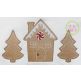 Gingerbread House Trees Trio Sketch | Machine Embroidery Designs by JuJu