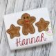 Gingerbread Man Stars Trio Zig Zag Applique | Machine Embroidery Designs by JuJu