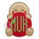 Gingerbread Peeker Applique | Machine Embroidery Designs by JuJu