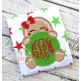 Gingerbread Peeker Girl Applique | Machine Embroidery Designs by JuJu