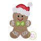 Gingerbread Santa Hat Boy Applique | Machine Embroidery Designs by JuJu