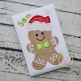 Gingerbread Santa Hat Boy Applique | Machine Embroidery Designs by JuJu