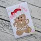 Gingerbread Santa Hat Girl Applique| Machine Embroidery Designs by JuJu