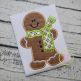 Gingerbread Man Scarf Applique | Machine Embroidery Designs by JuJu
