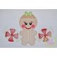 Gingerbread Trio Girl Sketch Embroidery | Machine Embroidery Designs by JuJu