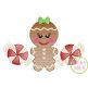 Gingerbread Trio Girl Sketch Embroidery | Machine Embroidery Designs by JuJu