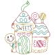 Gingerbread Village Vintage Stitch Machine Embroidery Designs by JuJu